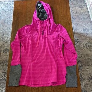 MPG Fuchsia and Charcoal Hooded Jacket medium